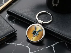 Keyrings Glossy Metal Steel Force